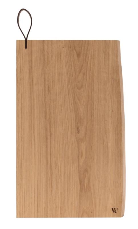 Woodsea Chop-Chop Oak L - Egetræ Skærebræt 40x24cm med læderhåndtag 1208971541