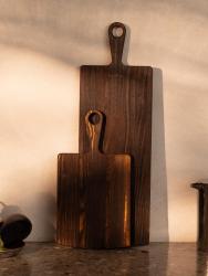 Woodsea Pine Burned M - Fyrretræ skærebræt 20x62 cm 1208971576