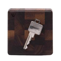 Woodsea End Grain Walnut - Valnødtræ Nøgleholder 9x9 cm 1208971601