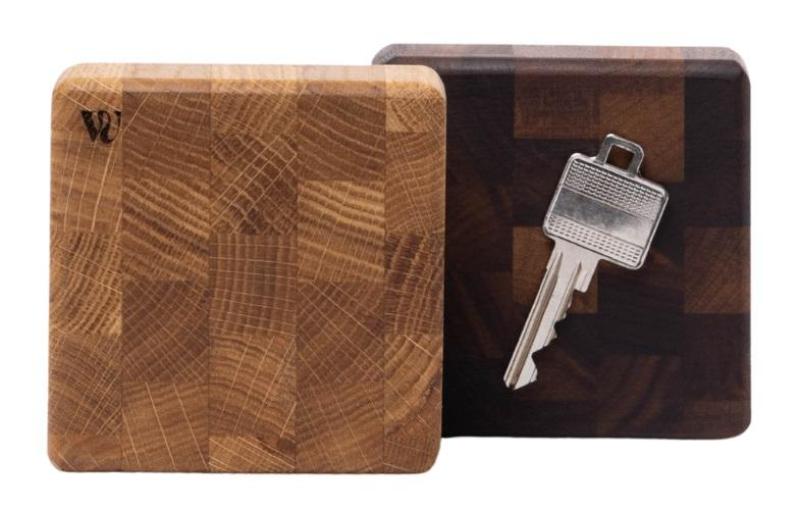 Woodsea End Grain Walnut - Valnødtræ Nøgleholder 9x9 cm 1208971601