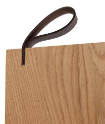 Woodsea Serving S - Eg serveringsplade 55x17 cm med læderhåndtag 1208971615