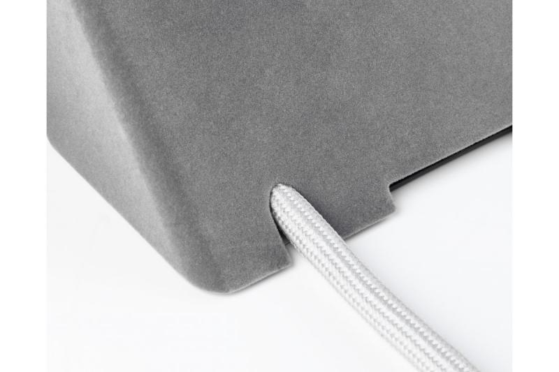 Møbelstik SOFITO, 2xSHUKO, USB A+C, kabel 1,5 m, grå flock