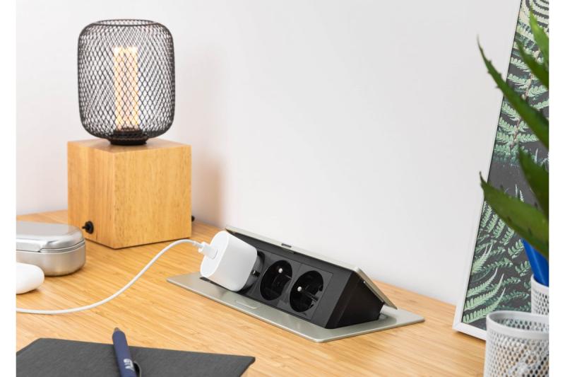 SOFT udtrækkelig stikkontakt, strømkabel 1,5 m