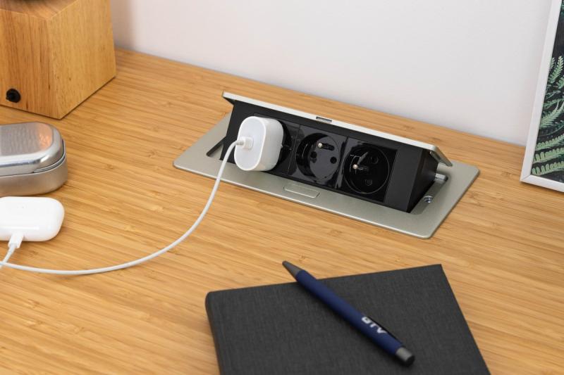 SOFT udtrækkelig stikkontakt, strømkabel 1,5 m