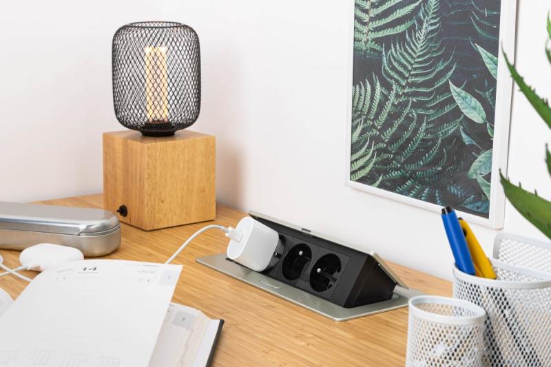 SOFT udtrækkelig stikkontakt, strømkabel 1,5 m