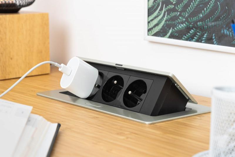 SOFT udtrækkelig stikkontakt, strømkabel 1,5 m