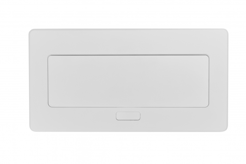 Møbelstik MULTISOFT, 2xSHUKO, USB A+C, RJ45, HDMI, kabel 1,5 m, hvid