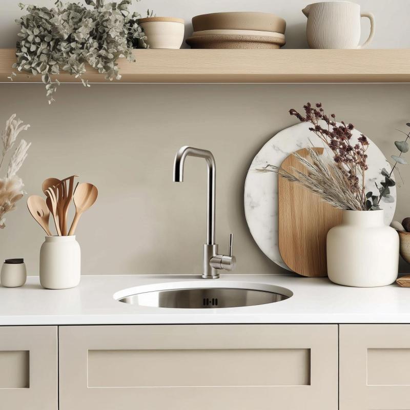 Pure.Sink Rondo Rustfrit Stål Rund Vask til planmontering, undermontering og overmontering 38 cm PRN38-02