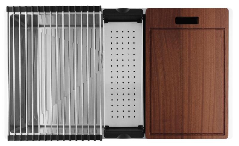 Pure.Sink Luxion Stor rustfri stålvask 74x40 cm undermontering, planmontering og påmontering PLX7440-02