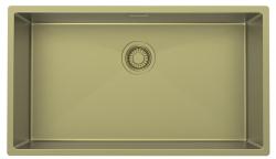 Pure.Sink Luxion Stor guldvask 74x40 cm undermontering, planmontering og overflademontering PLX7440-60