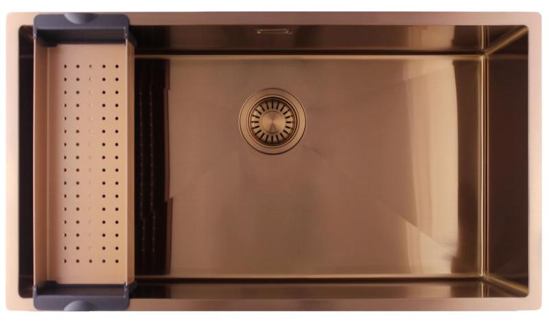 Pure.Sink Luxion Stor kobbervask 74x40 cm undermontering, planmontering og påbygning PLX7440-62