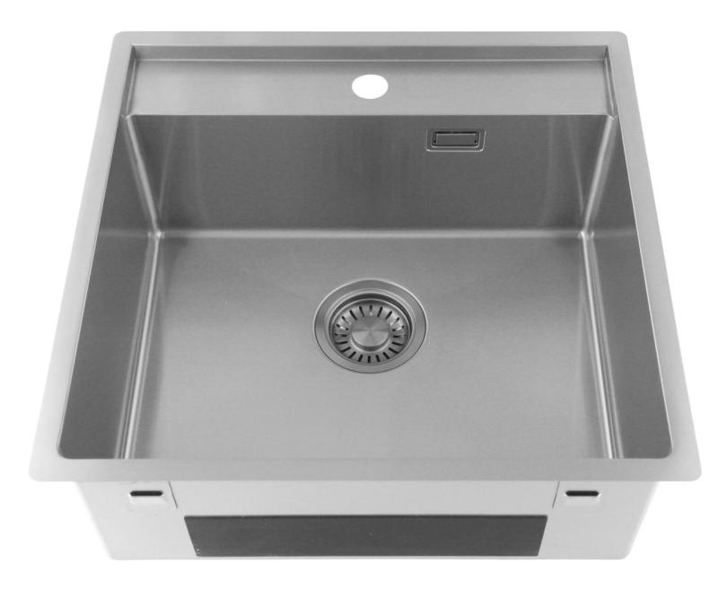 Pure.Sink Luxion Rustfri vask 51x50 cm Tapwing med hul til vandhane PLX5150T-02