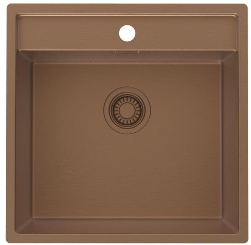 Pure.Sink Luxion Kobbervask 51x50 cm Tapwing med hul til vandhane PLX5150T-62