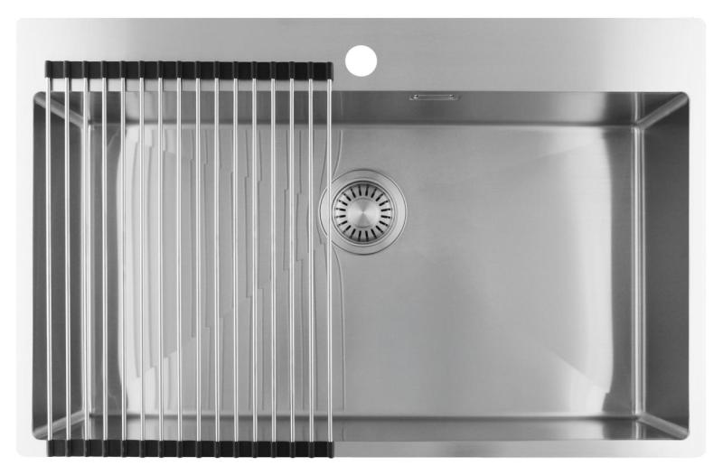 Pure.Sink Luxion Stor rustfri vask 78x50 cm Tapwing med hul til vandhane PLX7850T-02