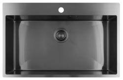 Pure.Sink Luxion Stor Gun metal vask 78x50 cm Tapwing med taphul PLX7850T-61