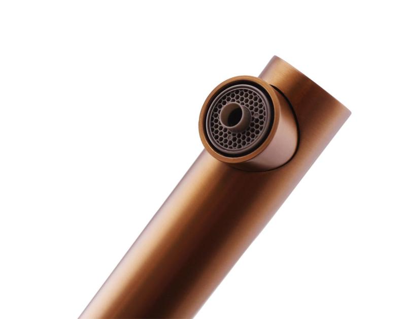 Pure.Sink Elite Steel Clear-S PVD børstet guld 3-vejs Køkkenhane med Udtrækkelig Tud og Filtreret Vand PS8120-60