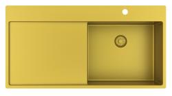 Pure.Sink Exclusivo Guldvask med afdrypningsområde 100x52 cm Tapwing til højre PEX47100RT-60