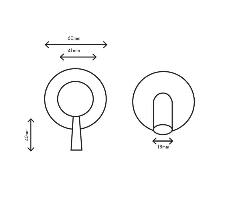 MURO TUA Vægmonteret håndvaskarmatur i krom M1.AB1.2.CR