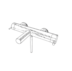 MURO TUA badetermostat med håndbrusersæt krom M1.B2TH.CR