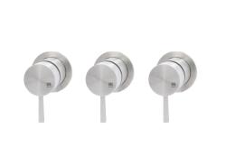 MURO TUA Vægmonteret blandebatteri med 2 stophaner, krom M1.B34.R.CR