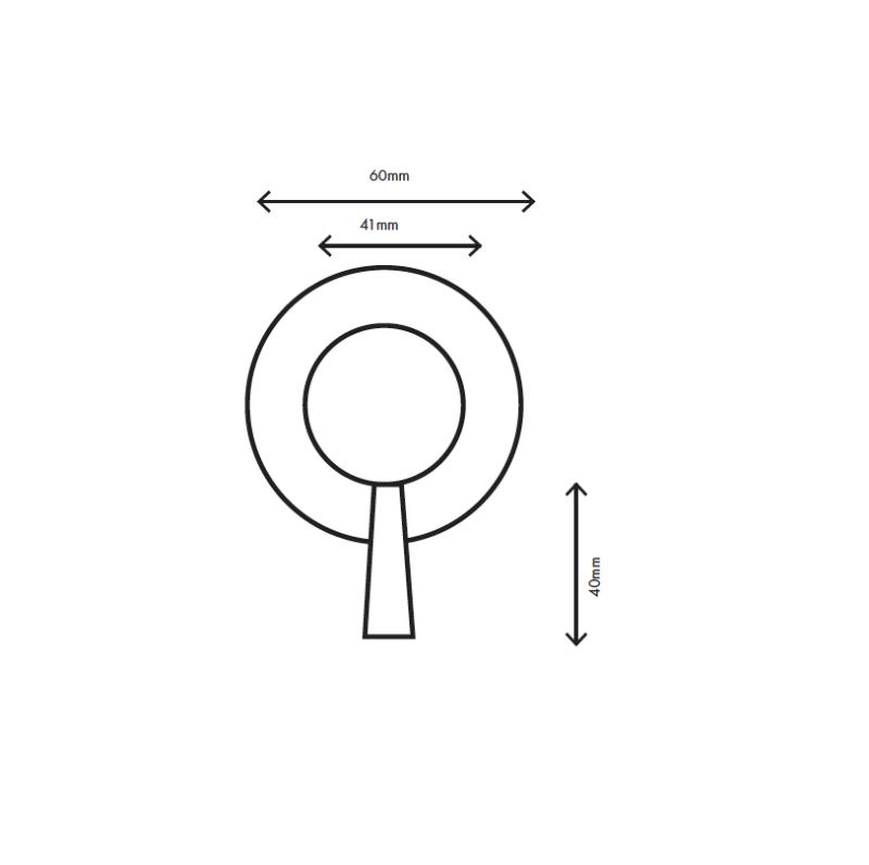MURO TUA Indbygget 2-vejs omskifter krom M1.B32.2.CR