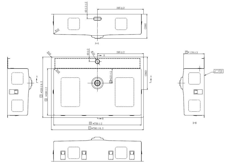 Pure.Sink Exclusivo Guldfarvet stor vask 75 x 40 cm med vandhane og hul til vandhane BB7540T-60