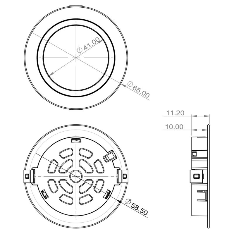 Indux Luma Lille indbygget køkken Multi Tone LED-sæt 4 spots Sort 1208972384