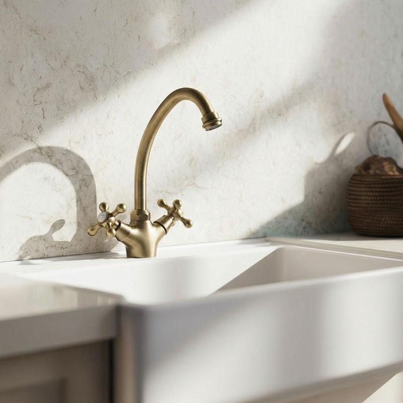 Aquanello Heritage Ascot Klassisk køkken Nostalgisk køkkenarmatur Bronze BN-4004-HA