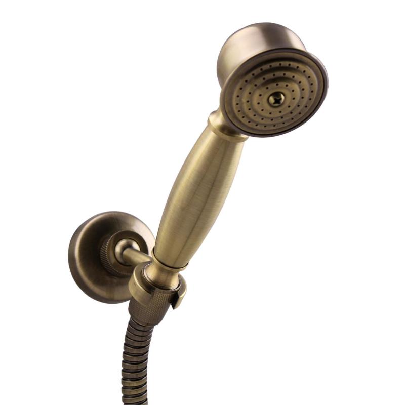 Aquanello Heritage Ascot Klassisk påbygget bruserarmatur med stjerneknapper i bronze, inklusive håndbruser BN-2002-HA