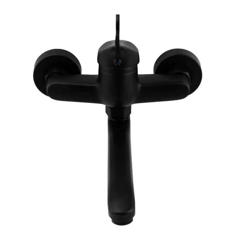 Aquanello Casa Køkkenvægarmatur med udløb ovenfra Sort BL-1003-CS