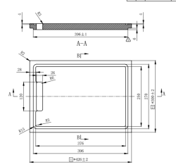 Pure.Sink Exclusivo Træskærebræt i bambus, 42 x 30 cm, til vask PEXCB40-24