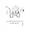 Huber Croisette 4-gats badrandkraan Thermostatisch Chroom CST7601021